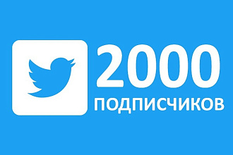 2000 подписчиков в ваш Твиттер
