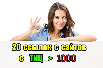 20 жирных вечных ссылок с трастовых сайтов с высоким ТИЦ