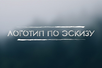 Сделаю логотип по вашему эскизу