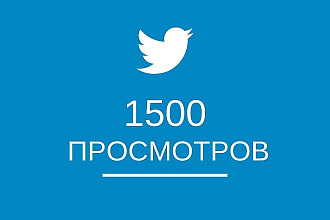 1500 просмотров видео в twitter'e