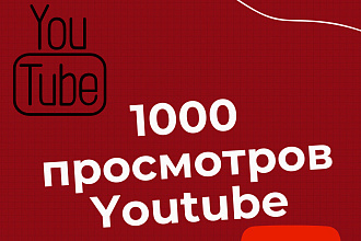 1000 реальных просмотров YouTube с гарантией