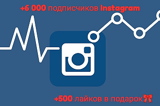 +6 000 подписчиков instagram