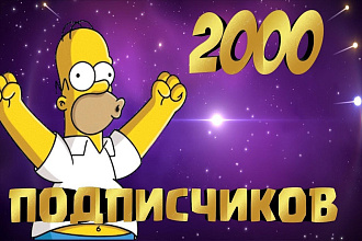2000 подписщиков инстаграм