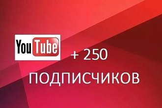 250 подписчиков YouTube