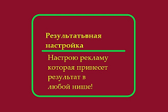 Настрою и запущу рекламу на ваш продукт