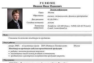 Создам резюме