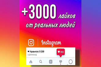 Добавлю 3000 лайков на фото в Instagram