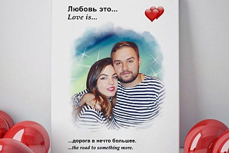 Напишу портрет в стиле Love is