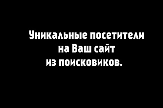 1000 Уникальных посетителей на Ваш сайт из поисковика