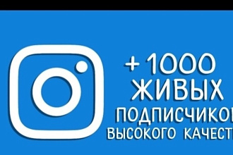 1000 русскоязычных подписчиков