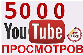 5000 просмотров в Youtube