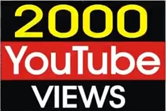 2000 качественных просмотров на ютубе от реалных людей
