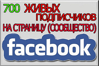 700 Живых подписчиков на публичную страницу