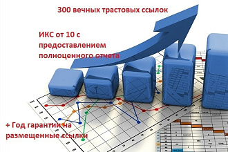 Размещение 300 вечных трастовых ссылок