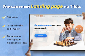 Продающий сайт под ключ на Tilda