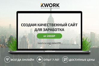 Создам качественный сайт для заработка