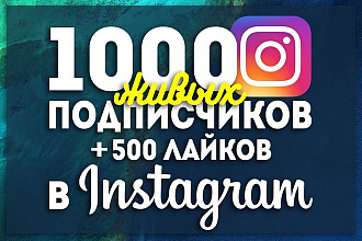 1000 Живых подписчиков + 500 лайков, Офферы