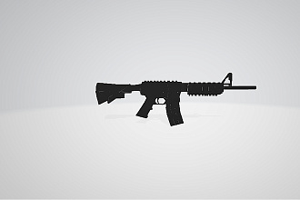 3d модель m4a1+ аксессуары к ней