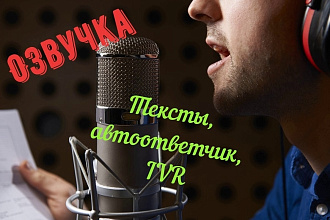 Озвучка, тексты, автоответчик, IVR