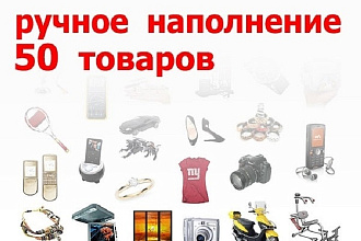 Ручное наполнение интернет-магазина товарами