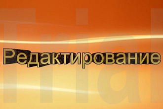 Отредактирую любой текст