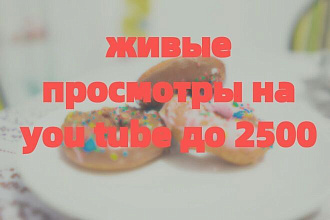 Добавлю 2500 просмотров на you tube
