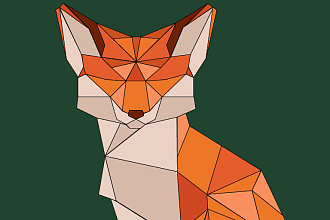 Портрет в стиле Low Poly