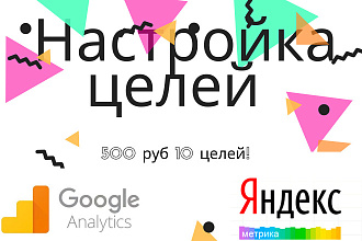 Оперативно и качественно настрою цели для Вашего сайта
