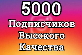 Добавлю 5000 подписчиков в Инстаграмм