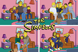 Портрет в стиле Simpsons