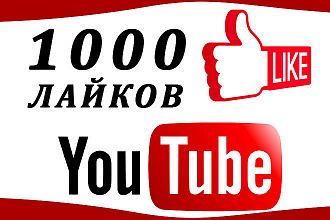 1000 лайков на видео YouTube