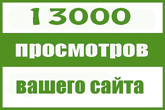 13 000 Просмотров Вашего сайта
