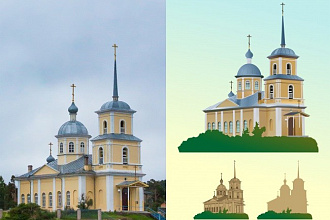 Переведу в вектор растровое изображение