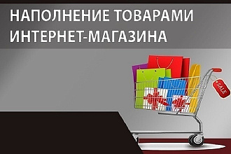 Наполнение интернет-магазина товарами