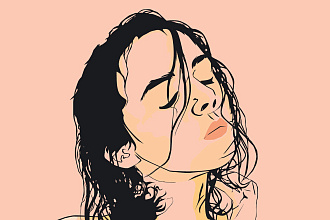 Сделаю портрет в Adobe illustrator