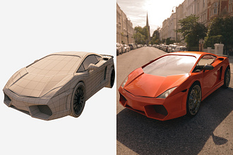 3D модель различной сложности + визуализация или модель под 3D печать