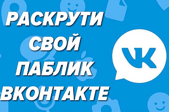 Раскручу паблик, профиль живыми людьми в вконтакте