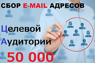 Соберу e-mail адреса вашей целевой аудитории