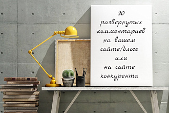 Напишу 30 комментариев для вашего сайта