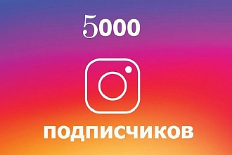 Подписчики в Инстаграмм. 5000 подписчиков Instagram