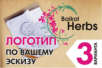 Создам логотип по вашему эскизу