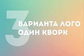 3 варианта логотипа за один услуга