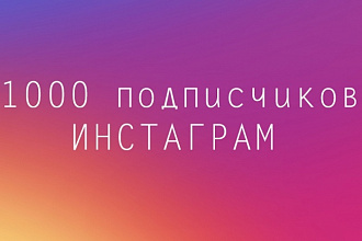 Добавлю 1000 подписчиков в Instagram