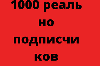 1000 подписка за секунду