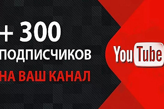 YouTube 300 живых подписчиков. БЕЗ отписок
