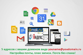 5 адресов для вашего домена. Создание, настройка Mail.ru или Яндекс