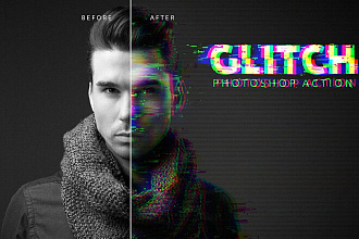 Создам Аватарку для Соц. сетей. Тип Glitch, Распадание на частицы
