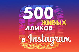 500 лайков в инстаграмме реальными проверенными людьми