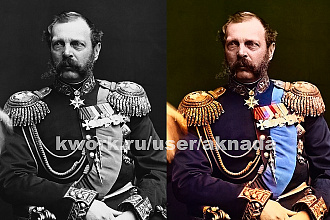 Сделаю цветными 3 черно-белые фотографии