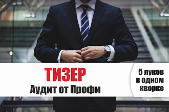 Тизер - Аудит от Профи - анализ, оценка, дизайн тизера